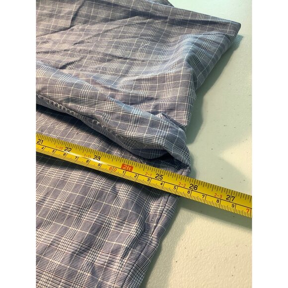 Brooks Brothers Men’s Button Down Shirt 17 1/2-34 Blue/White Plaid Egyptian Cott - Picture 5 of 8